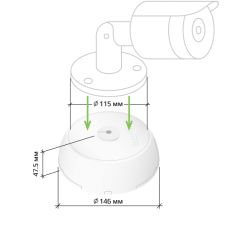 KadrON JB3-115W Коробка монтажная (белая)