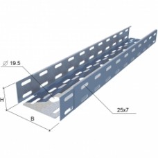 Лоток перф. 100х80х3000х0,7мм БЫСТРЫЙ МОНТАЖ