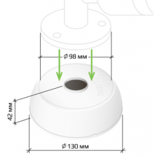 KadrON JB1-100W Монтажная коробка (белая)