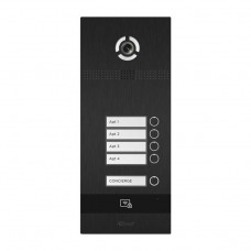 BAS-IP BI-04FB BLACK Вызывная панель на 4 абонента