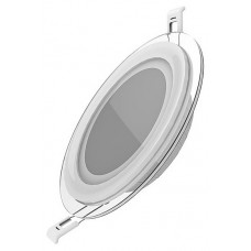 Gauss Glass 947111212 Светильник круг 12W 990lm 4000K 220-240V IP20 монт Ø118 160*35 с дек стеклом LED